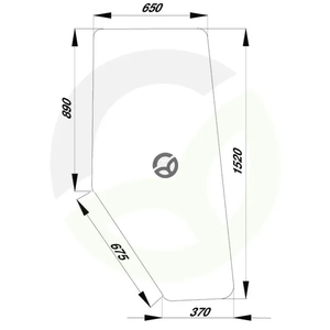 Steklo vrat - Claas 7700017132