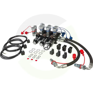 10/4 komplet preklopnih ventilov 12VDC S spojkami in cevmi - AK Regeltechnik 10412AK10141SET