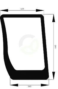Vetrobransko steklo - spodnje - Kramp 82030488N
