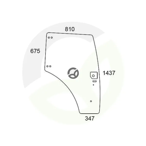 Steklo v vratih - Kramp 84224131N