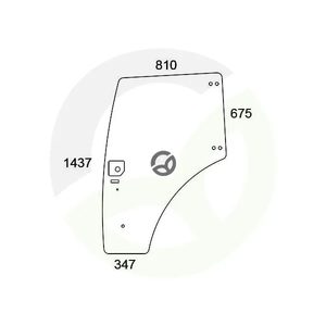 Steklo v vratih - Kramp 84224132N