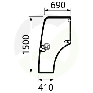 Steklo vrat - Kramp 87301768N