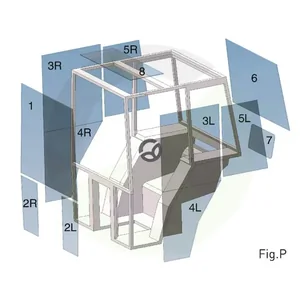Steklo kabine - CNH 87289492