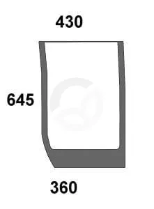Vetrobransko steklo - Kramp 87530232N