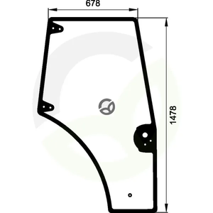 Steklo vrat - desno - Kramp 87620223KR