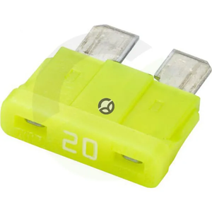 Varovalka - ploščata - 12V 20A - dolžina 18,8mm - rumena - paket 10x - Hella 8JS711683112
