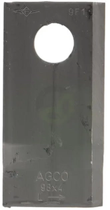 Nož kosilnice levi 98x48x4 mm - luknja Ø 19 mm - Fella 121712