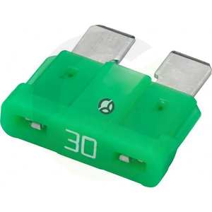 Varovalka - ploščata - 32V 30A - dolžina 18,6mm - zelena - paket 50x - Hella 8JS711690002