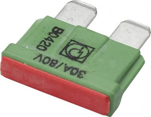 Varovalka Maxi 80V 30A dolžina 19,7mm zelena paket 10x - Hella 8JS711683272