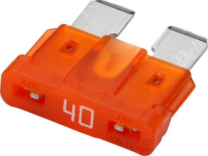 Varovalka - ploščata - 32V 40A - dolžina 18,6 mm - oranžna - paket 50x - Hella 8JS711683031