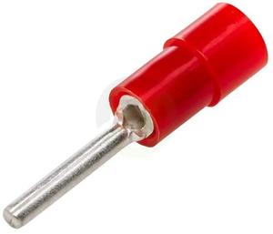Pin terminal - rdeč - serija A - 0,5-1,5 mm² pretisni omot (100x) - Hella 8KW178044002