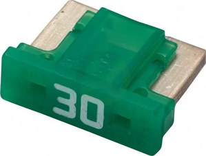 Varovalka Mini nizka - 30A - dolžina 8,4 mm - zelena - paket 5x - Hella 8JS728596352