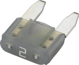 Varovalka Mini 2A dolžina 10,9 mm siva paket 50x - Hella 8JS728596081