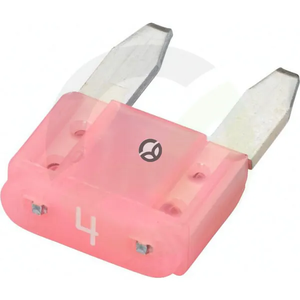 Varovalka Mini 4A 10,9 mm roza paket 50x - Hella 8JS728596121