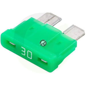 Varovalka - ploščata - 12V 30A - dolžina 18,8mm - zelena - paket 10x - Hella 8JS711683132