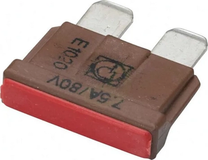 Varovalka Maxi 80V 7,5A dolžina 19,7mm rjava paket 10x - Hella 8JS711683222