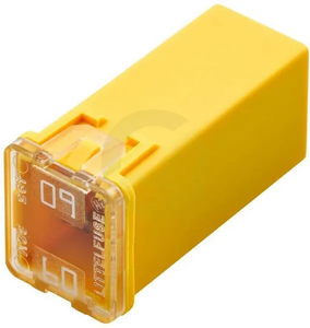 Varovalka Pal 60A - dolžina 23,1mm - rumena - paket 1x - Hella 8JS740026441