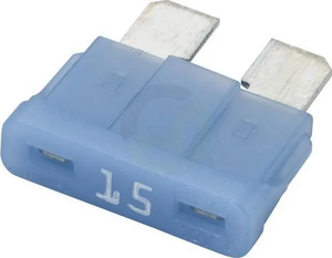 Varovalka ploščata 12V 15A dolžina 18,8 mm modra paket 10x - Hella 8JS711683102