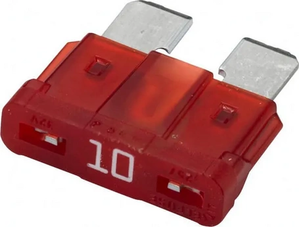 Varovalka - ploščata - 32V 10A - dolžina 18,6mm - rdeča - paket 50x - Hella 8JS711686002
