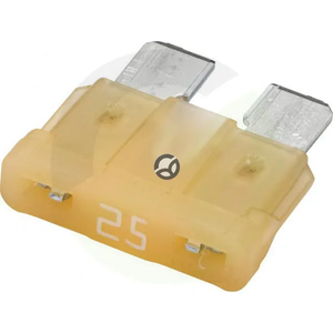 Varovalka - ploščata - 32V 25A - dolžina 18,6mm - bela - paket 50x - Hella 8JS711689002