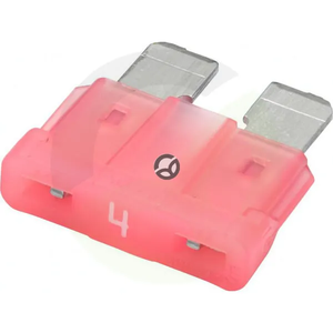 Varovalka - ploščata - 32V 4A - dolžina 18,6mm - roza - paket 50x - Hella 8JS711683052