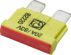 Varovalka Maxi 80V 20A dolžina 19,7mm rumena paket 10x - Hella 8JS711683252