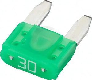 Varovalka Mini - 30A - dolžina 10,9 mm - zelena - paket 50x - Hella 8JS728596171