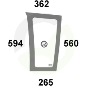 Vetrobransko steklo - spodnje - Kramp 916811040071N