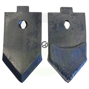 Lemežna špica 240x120x10mm, kaljena, ravna, 1 luknja - Kramp 92281KR