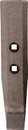 Lemežna špica 260x55x30mm, desno kaljena, ravna, 2 luknji - Kramp 915772KR
