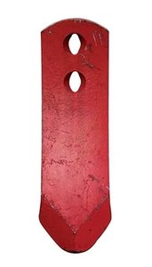 Lemežna špica 270x80x12 mm, ukrivljena, 2 luknji, primerna za Pöttinger 9762500150