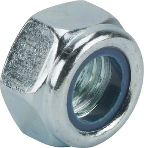 Samovarovalna 6-roba matica s tesnilom M12x1.75 - DIN985 - pocinkano jeklo - razred 8 
