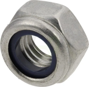 Samovarovalna 6-roba matica s tesnilom - DIN985 M8x1.25 - inox A2 