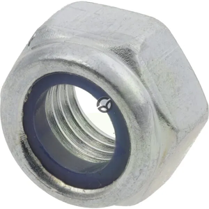 Samovarovalna 6-roba matica s tesnilom M12x1,75 - DIN985 - pocinkano jeklo - razred 8 