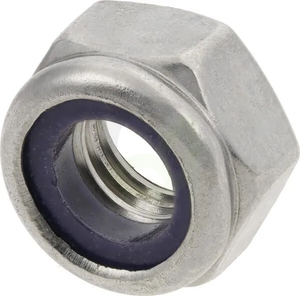 Samovarovalna 6-roba matica s tesnilom - DIN985 M12x1.75 - inox A2 