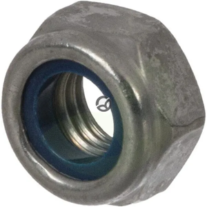 Samovarovalna 6-roba matica s tesnilom - DIN985 M10 - inox A2 