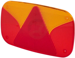 Leča luči - rdeča/prozorna/jantarna 244x138mm zadaj/levo - Hella 9EL990632001