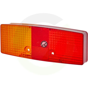 Leča luči - oranžna/rdeča - pravokotna zadnja/leva - Hella 9EL118700001