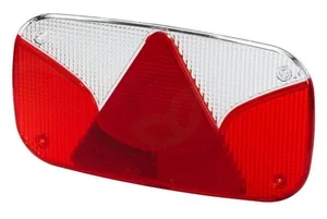 Leča luči - oranžno/rdeča - pravokotna 244x138 mm zadaj/desno - Hella 9EL990632041