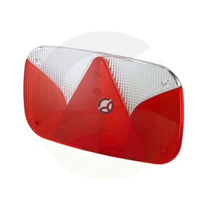 Leča luči - jantar/rdeča - pravokotna 244x138 mm zadaj/levo - Hella 9EL990632011