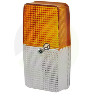 Svetlobna leča - bela/jantarna - pravokotna L/R - Hella 9EL120224001