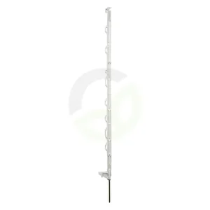 Stebriček za ograjo, polipropilen, standardni 90 cm, beli inox (10x) - Farma 1666200FA
