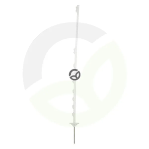 Steber za električno ograjo, polipropilen, standard 130 cm, bel DS (10x) - Farma 1666204FA