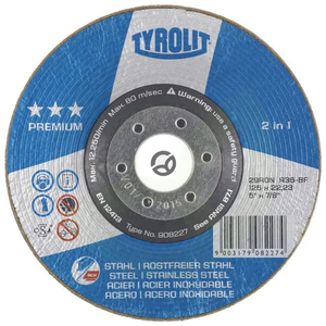 Brusni disk 125mm A60-BF - Tyrolit BD125A60