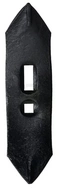 Špica kultivatorja 265x65x8 mm, obojestranska, ukrivljena, 2 luknji - Gopart CP035GP
