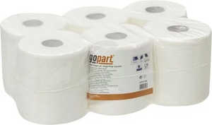 Papirnata brisača - bela - 21 cm x 275 m - 1 sloj - zunanji Ø 200 mm - reliefna - Gopart CP11102