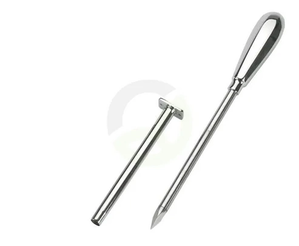 Trokar 9 cm, Ø5 mm, kovinski ročaj, kromiran - Kerbl 211