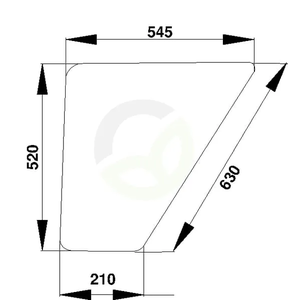 Steklo vrat - spodnje - Kramp D4004
