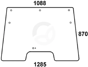 Nagibno vetrobransko steklo - Kramp D7781T