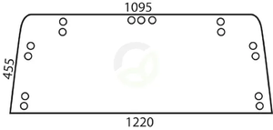 Zadnje steklo - zgornje - zgornji del - Kramp D6794